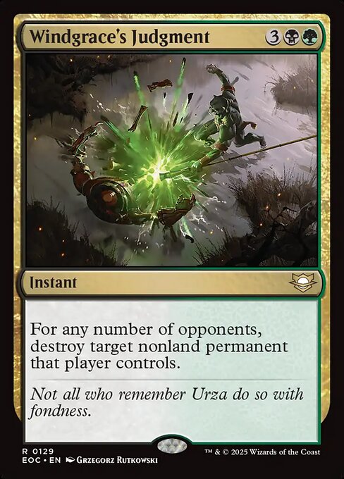Windgrace's Judgment - Edge of Eternities Commander #129