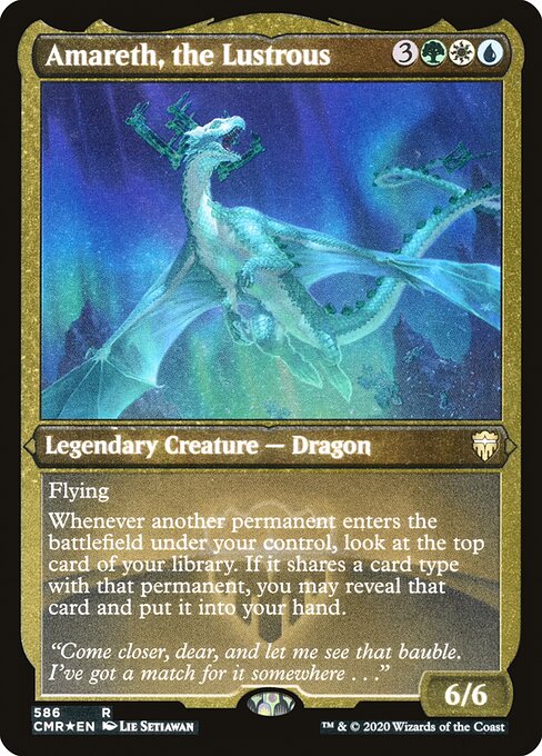 Amareth, the Lustrous (Foil Etched) - Commander Legends #586