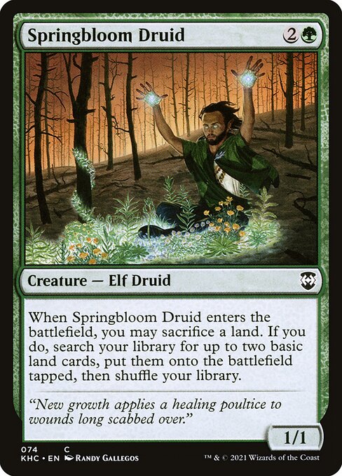 Springbloom Druid - Kaldheim Commander #74