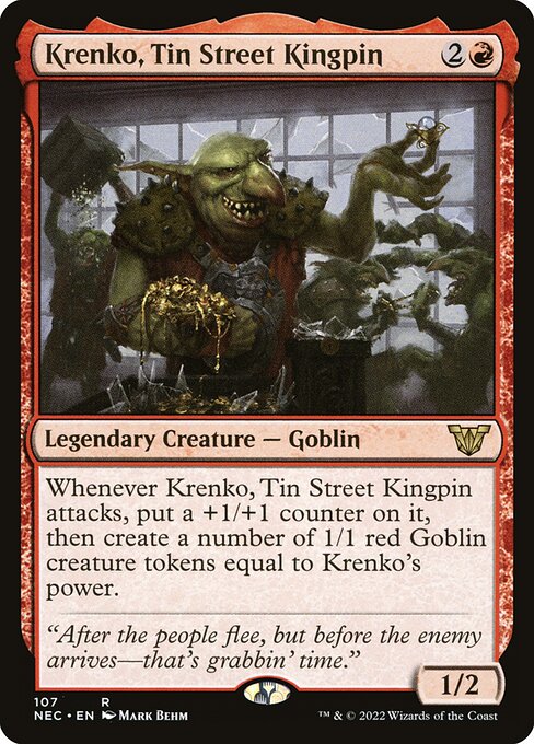 Krenko, Tin Street Kingpin - Neon Dynasty Commander #107