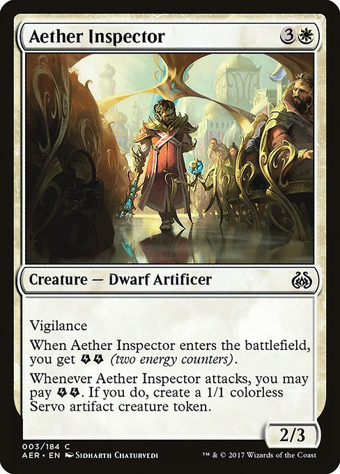Aether Inspector - Aether Revolt: - 3 - Near Mint