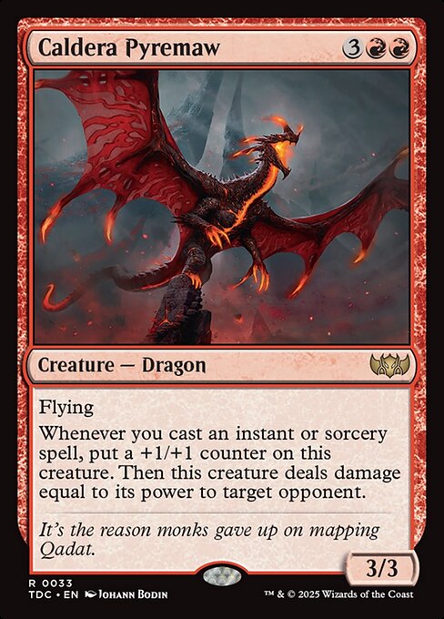 Caldera Pyremaw - Tarkir: Dragonstorm Commander #33