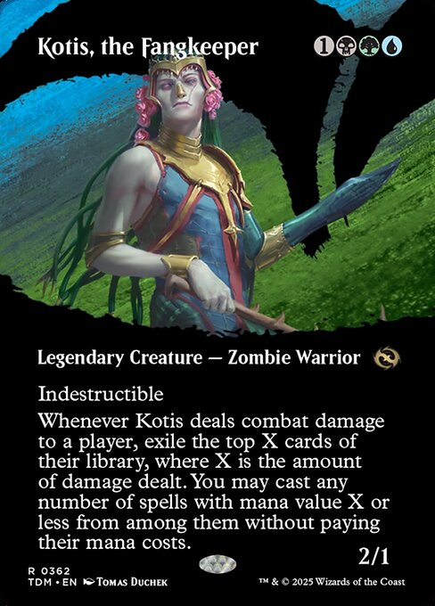 Kotis, the Fangkeeper (Borderless) - Tarkir: Dragonstorm #362