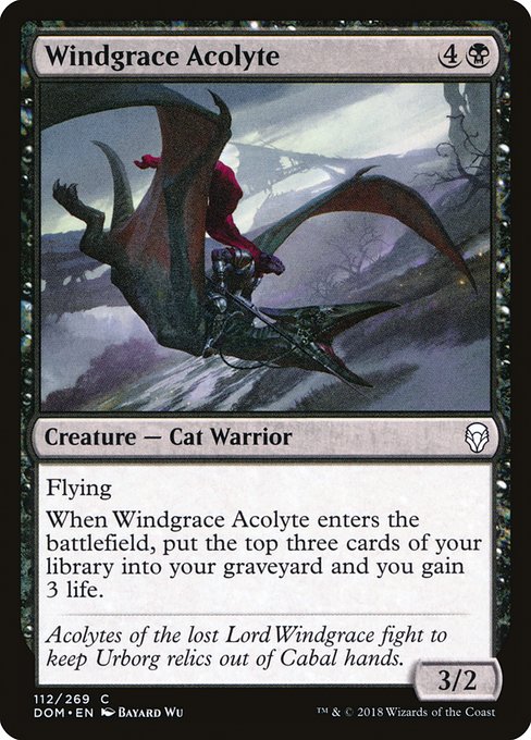 Windgrace Acolyte - Dominaria #112