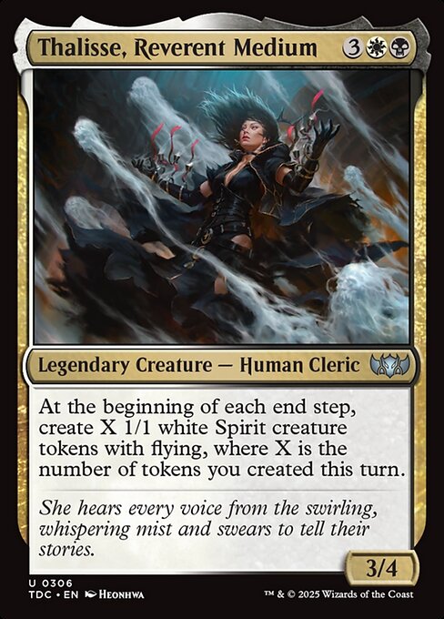 Thalisse, Reverent Medium - Tarkir: Dragonstorm Commander #306