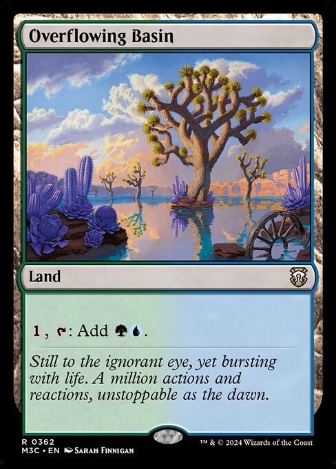 Overflowing Basin - Modern Horizons 3 Commander #362