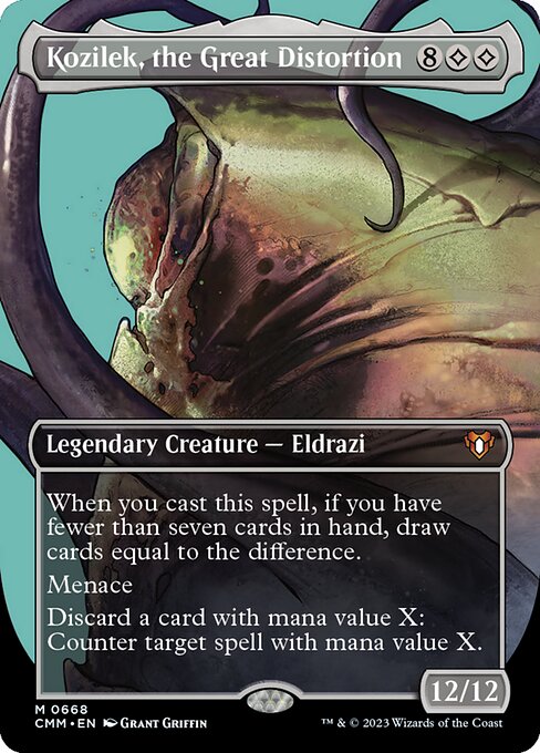 Kozilek, the Great Distortion (Borderless) - Commander Masters #668