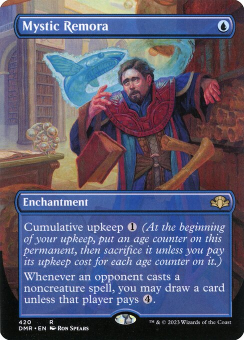Mystic Remora (Borderless) - Dominaria Remastered #420