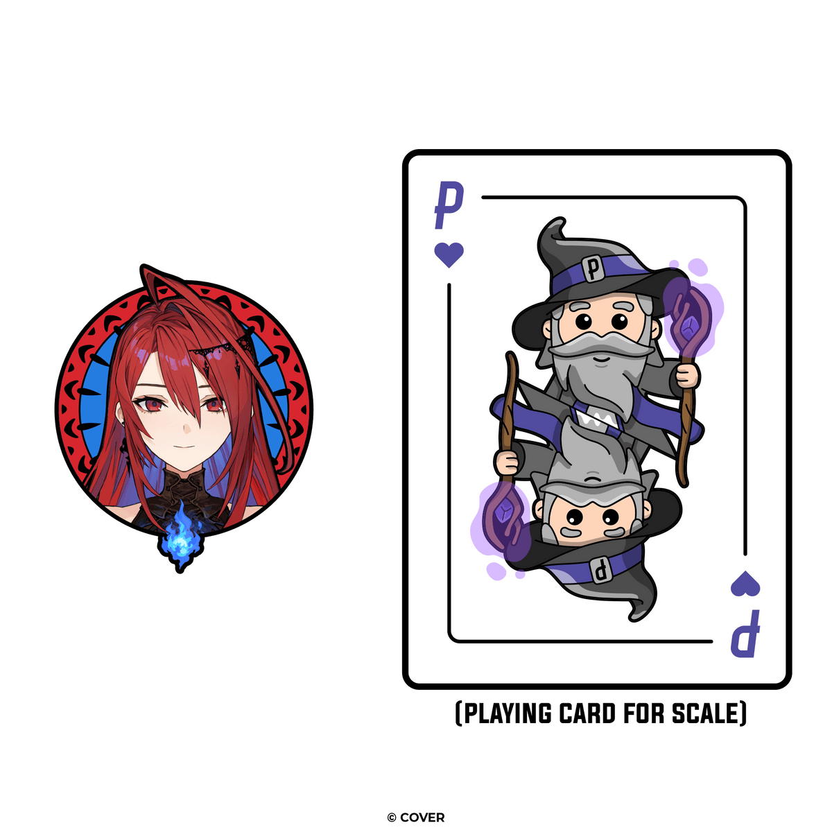 Limited Edition hololive English -Justice- Elizabeth Rose Bloodflame AR Pin