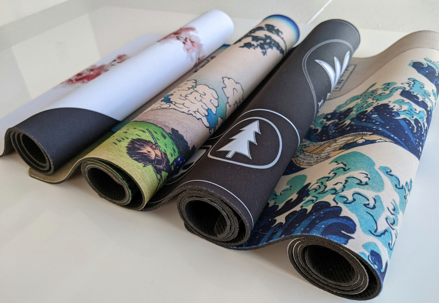 Under The Wave Off Kanagawa 14" X 24" Playmat With Magic Zone Layout For Edh And Commander