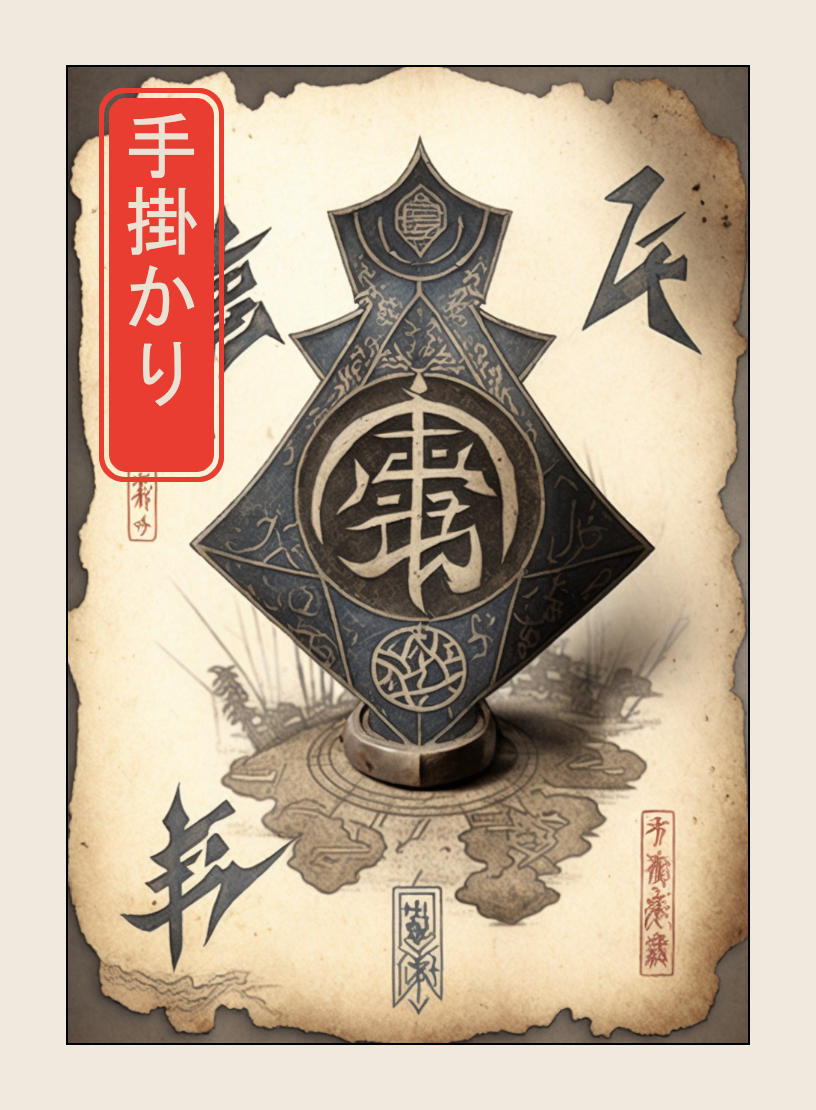 Clue token - custom Japanese art design for tabletop gaming