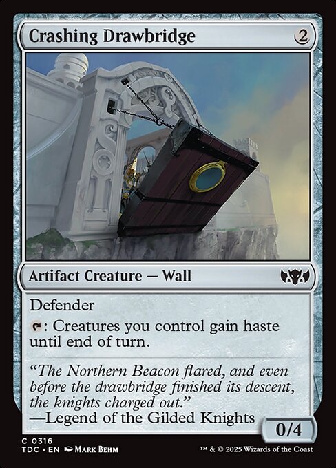 Crashing Drawbridge - Tarkir: Dragonstorm Commander #316