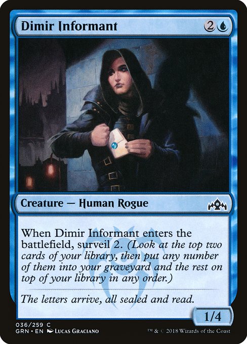 Dimir Informant - Guilds of Ravnica #36