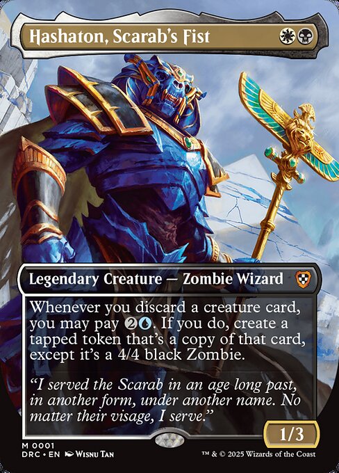 Hashaton, Scarab's Fist (Borderless) - Aetherdrift Commander #1