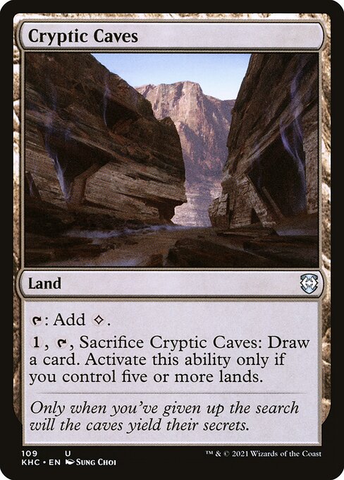 Cryptic Caves - Kaldheim Commander #109