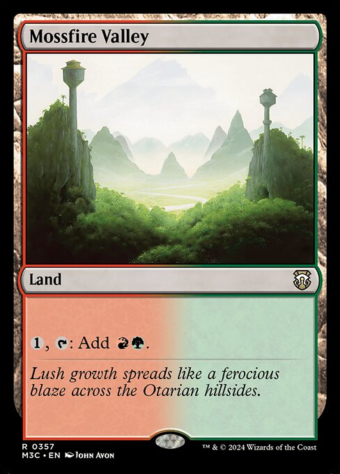 Mossfire Valley - Modern Horizons 3 Commander #357