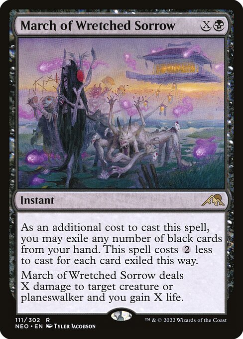 March of Wretched Sorrow - Kamigawa: Neon Dynasty #111