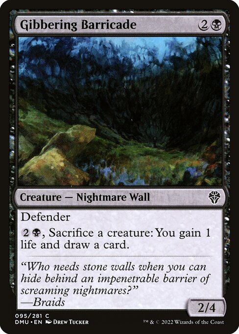 Gibbering Barricade - Dominaria United #95