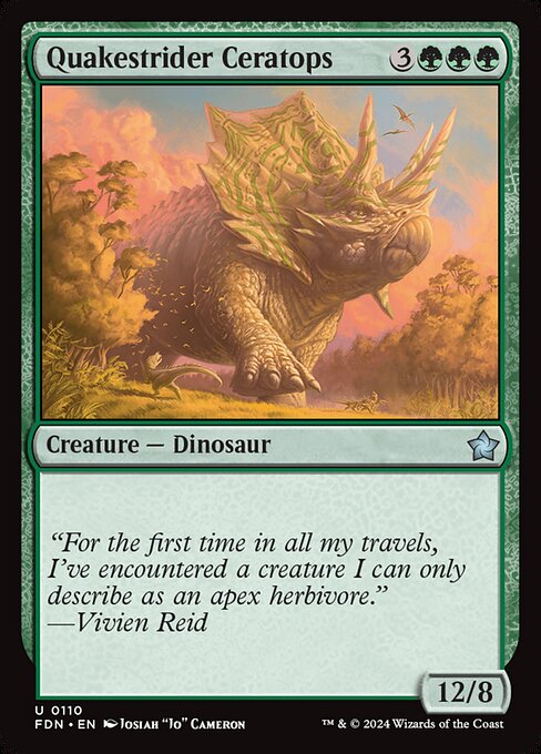 Quakestrider Ceratops - Foundations #110