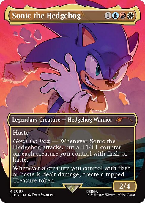 Sonic the Hedgehog (Rainbow Foil) - Secret Lair Drop #2087
