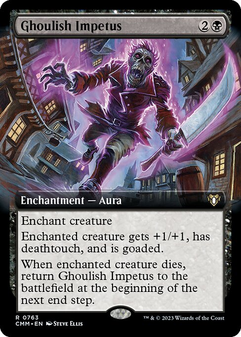 Ghoulish Impetus (Extended Art) - Commander Masters #763