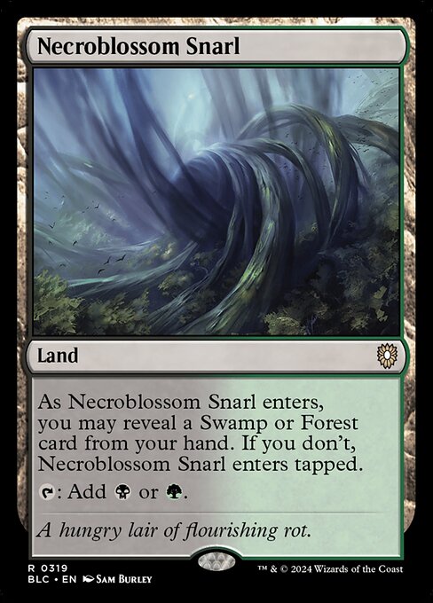 Necroblossom Snarl - Bloomburrow Commander #319