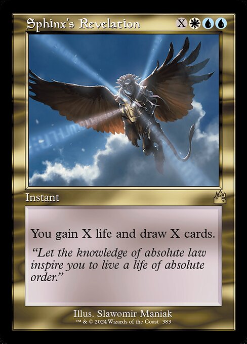 Sphinx's Revelation (Retro Frame) - Ravnica Remastered #383