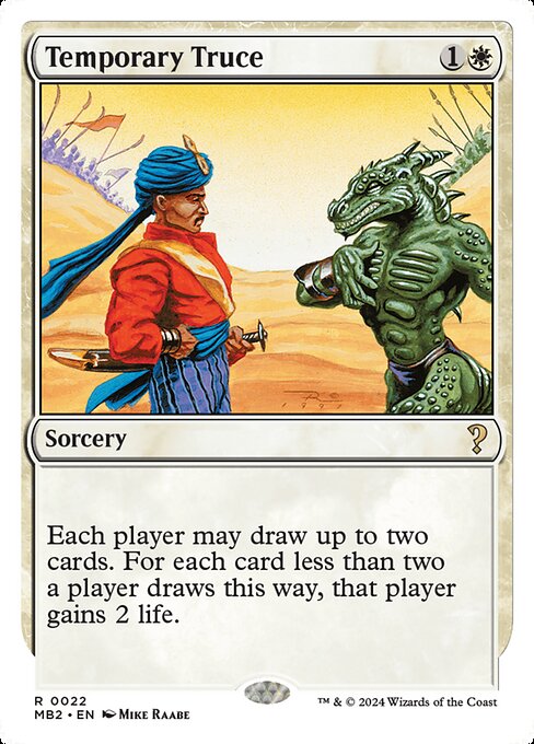 Temporary Truce (White Border) - Mystery Booster 2 #22