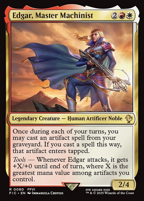 Edgar, Master Machinist - Final Fantasy Commander #80