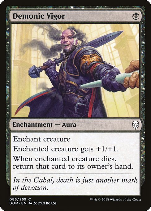 Demonic Vigor - Dominaria #85