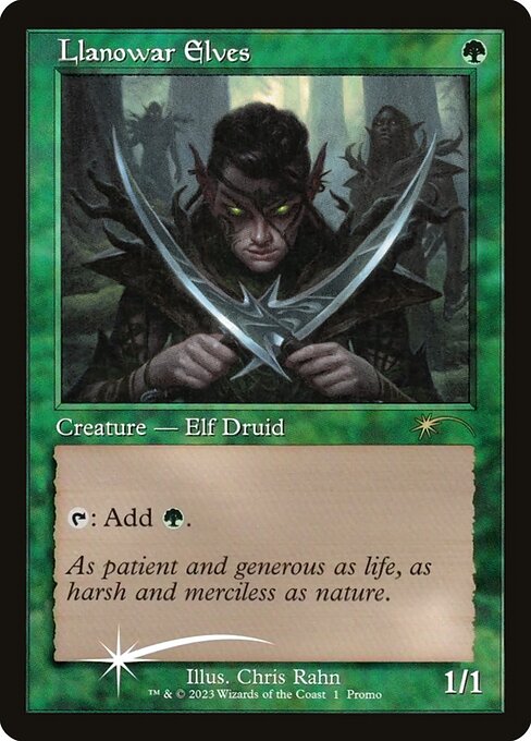 Llanowar Elves (Retro Frame) - Dominaria United Promos #1★