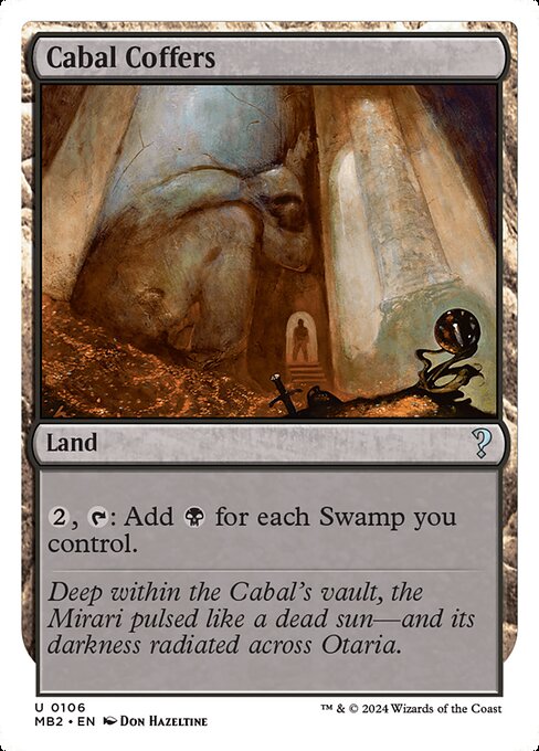 Cabal Coffers (White Border) - Mystery Booster 2 #106