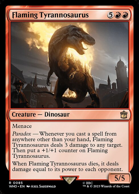 Flaming Tyrannosaurus - Doctor Who #85