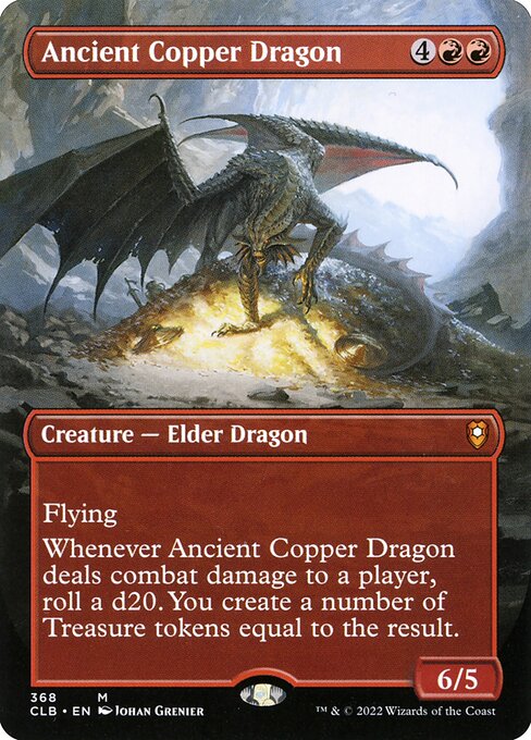 Ancient Copper Dragon (Borderless) - Commander Legends: Battle for Baldur's Gate #368