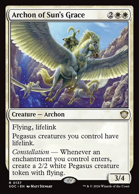 Archon of Sun's Grace - Secrets of Strixhaven Commander #137