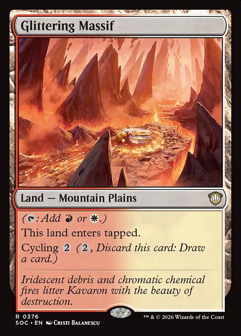 Glittering Massif - Secrets of Strixhaven Commander #376