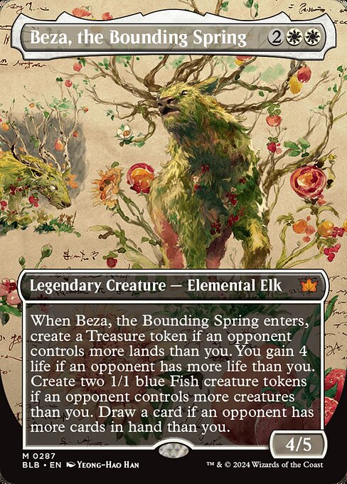 Beza, the Bounding Spring (Borderless) - Bloomburrow #287