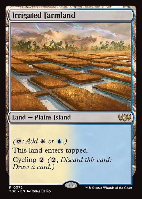 Irrigated Farmland - Commander: Tarkir: Dragonstorm:  - 372 - Near Mint