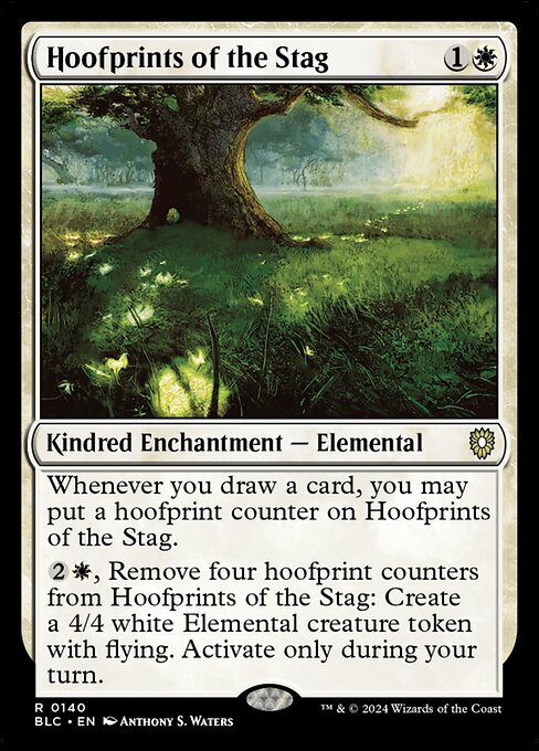 Hoofprints of the Stag - Bloomburrow Commander #140
