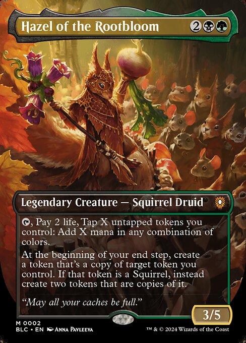 Hazel of the Rootbloom (Borderless) - Bloomburrow Commander #2