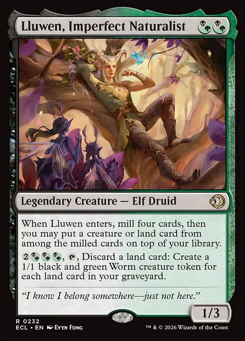 Lluwen, Imperfect Naturalist - Lorwyn Eclipsed #232
