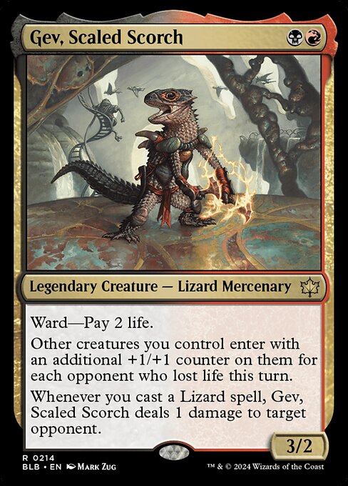 Gev, Scaled Scorch - Bloomburrow #214