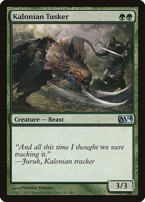Kalonian Tusker - Magic 2014 #182