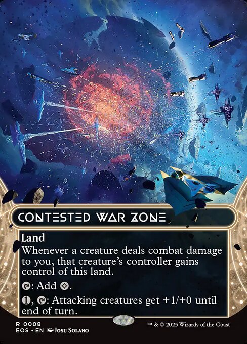Contested War Zone (0008) (Borderless) - Edge of Eternities: Stellar Sights #8
