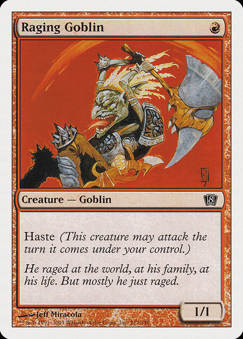 Raging Goblin - Eighth Edition #212