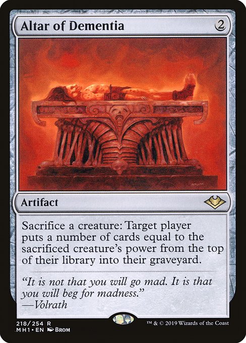 Altar of Dementia - Modern Horizons #218