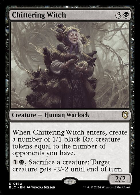 Chittering Witch - Bloomburrow Commander #180