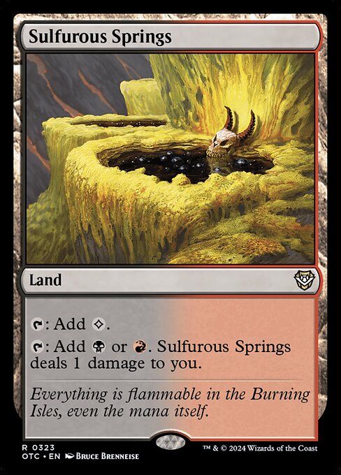 Sulfurous Springs - Outlaws of Thunder Junction Commander #323