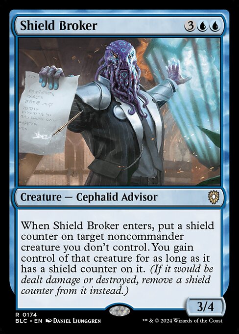 Shield Broker - Bloomburrow Commander #174