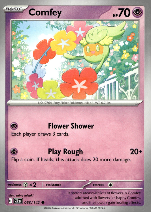 Comfey - SV07: Stellar Crown: 63 - Near Mint - Common - English